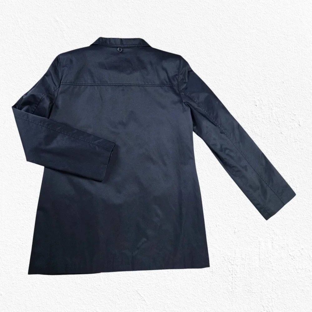 Calvin Klein Black Classic Lightweight Minimal Spring Rain Jacket Size Small